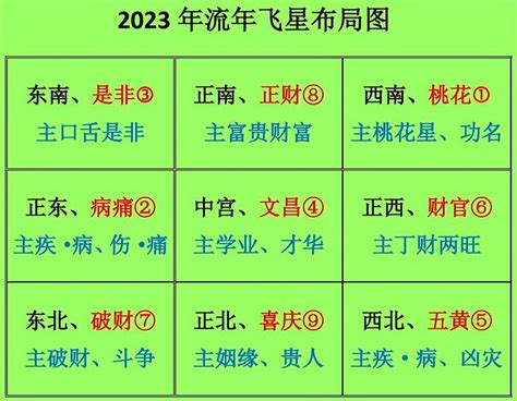 2023 流年飛星